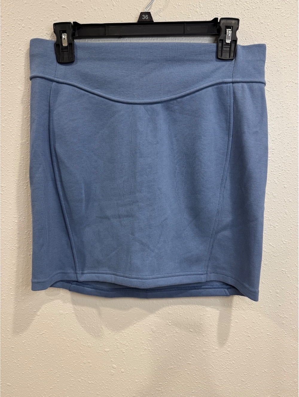 Lululemon Scuba High-Rise Mini Skirt Oasis Blue Size M Cotton Fleece